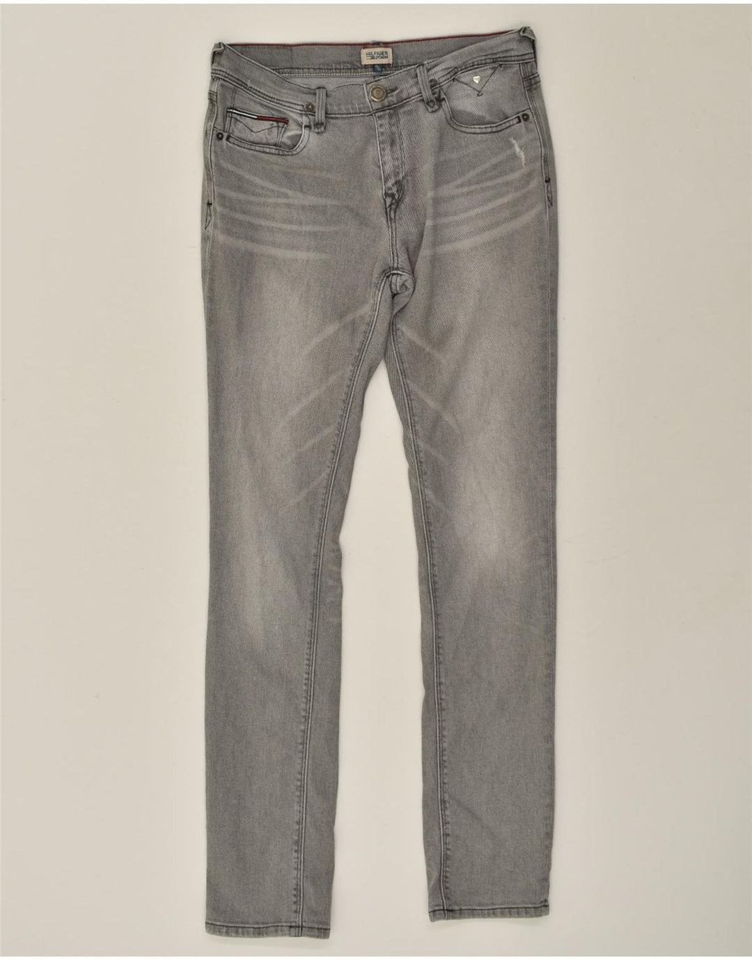 TOMMY HILFIGER Girls Slim Jeans 15-16 Years W28 L32 Grey Cotton | Vintage Tommy Hilfiger | Thrift | Second-Hand Tommy Hilfiger | Used Clothing | Messina Hembry 