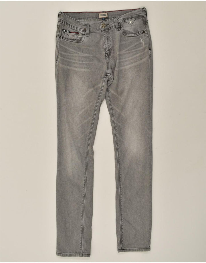 TOMMY HILFIGER Girls Slim Jeans 15-16 Years W28 L32 Grey Cotton | Vintage Tommy Hilfiger | Thrift | Second-Hand Tommy Hilfiger | Used Clothing | Messina Hembry 
