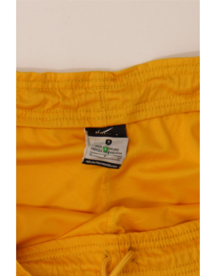 NIKE Mens Dri Fit Sport Shorts Small  Yellow Polyester Vintage Nike and Second-Hand Nike from Messina Hembry 