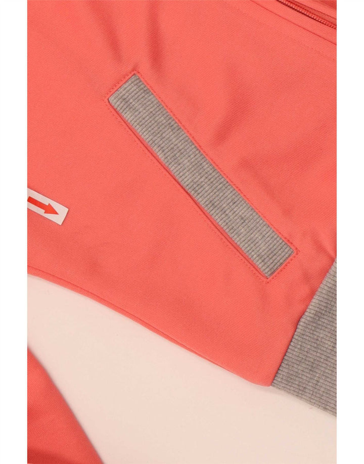 Hummel Graphic Tracksuit Top Jacket UK 10 Small Pink Colourblock