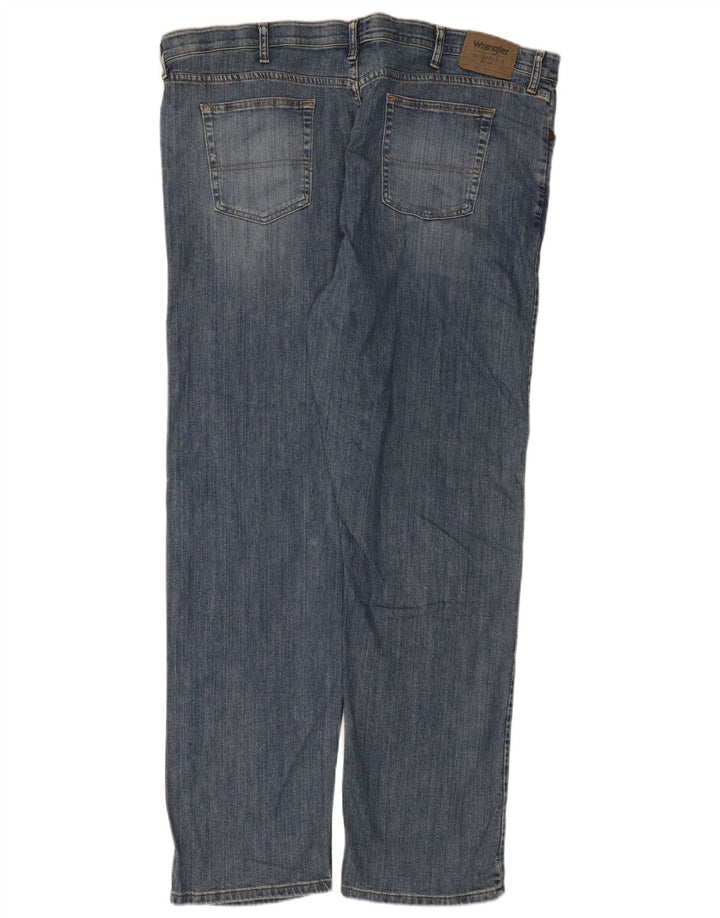 Wrangler Straight Jeans til mænd W46 L32 blå bomuld