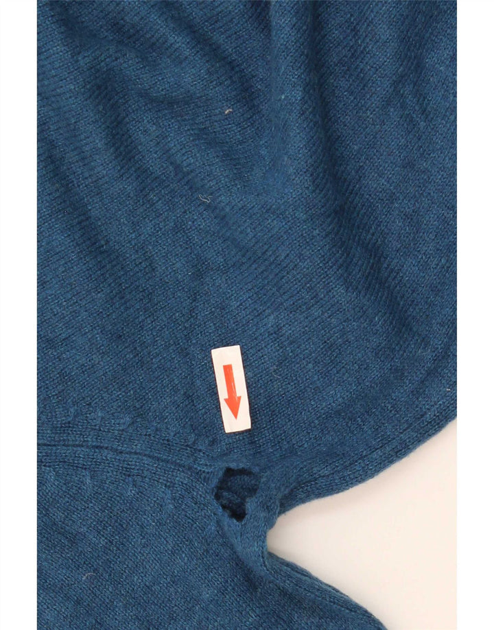 Marks & Spencer Herre sweater med rund hals, stor blå lammeuld