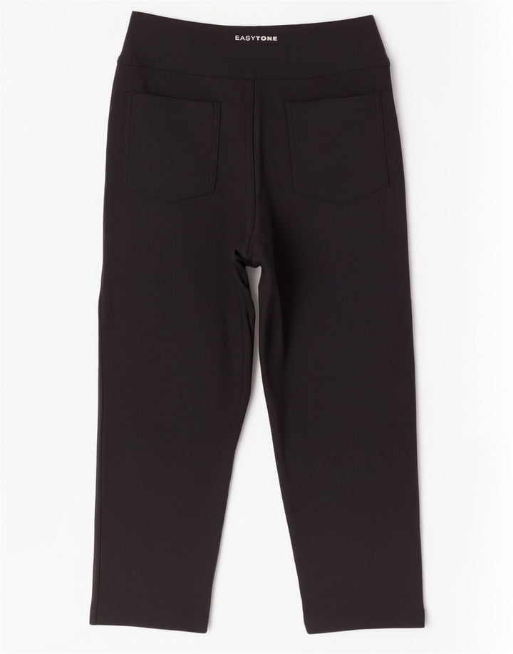 Reebok Dame Capri Træningsdragt Bukser UK 12 Medium Sort