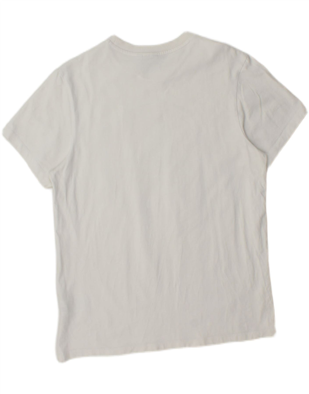 ADIDAS Womens Graphic T-Shirt Top UK 12 Medium White Cotton Vintage Adidas and Second-Hand Adidas from Messina Hembry 
