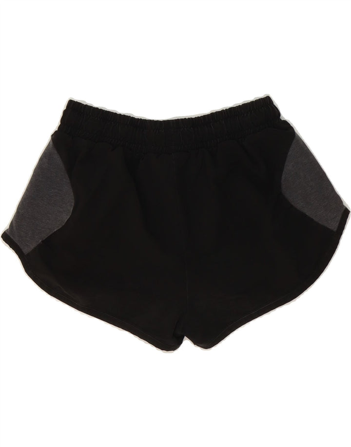 PUMA Womens Sport Shorts UK 8 Small  Black Colourblock Polyester Vintage Puma and Second-Hand Puma from Messina Hembry 