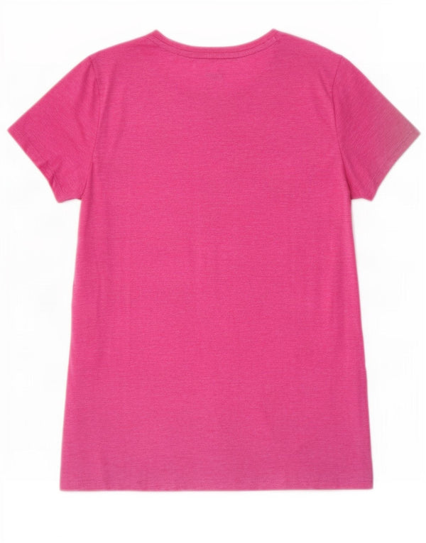 Puma Grafisk T-Shirt Top UK 12 Medium Pink