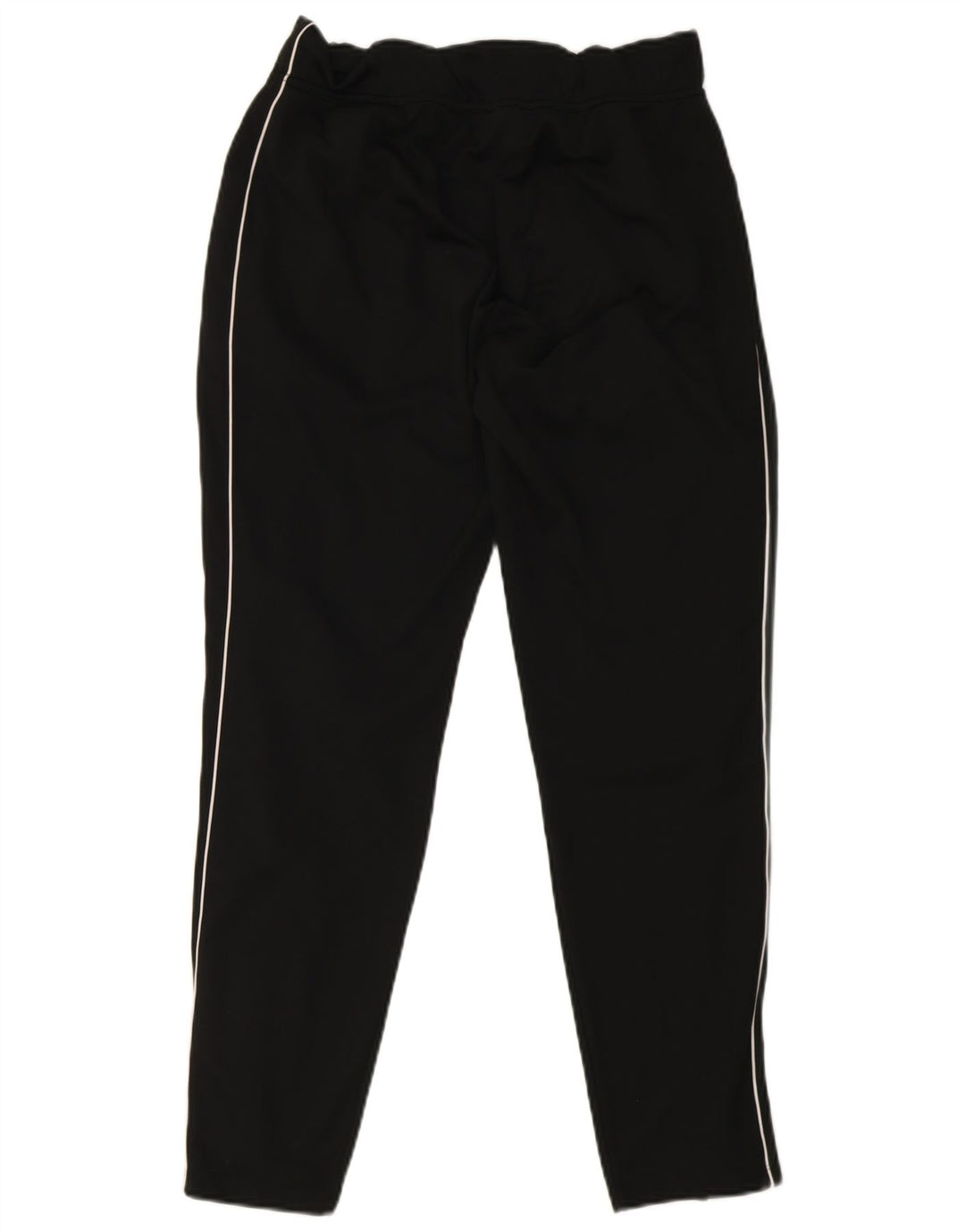 Nike Dame Dri Fit træningsdragt Bukser UK 12 Medium Sort Stribet