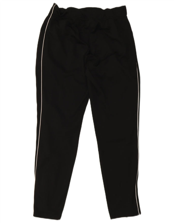 Nike Dame Dri Fit træningsdragt Bukser UK 12 Medium Sort Stribet