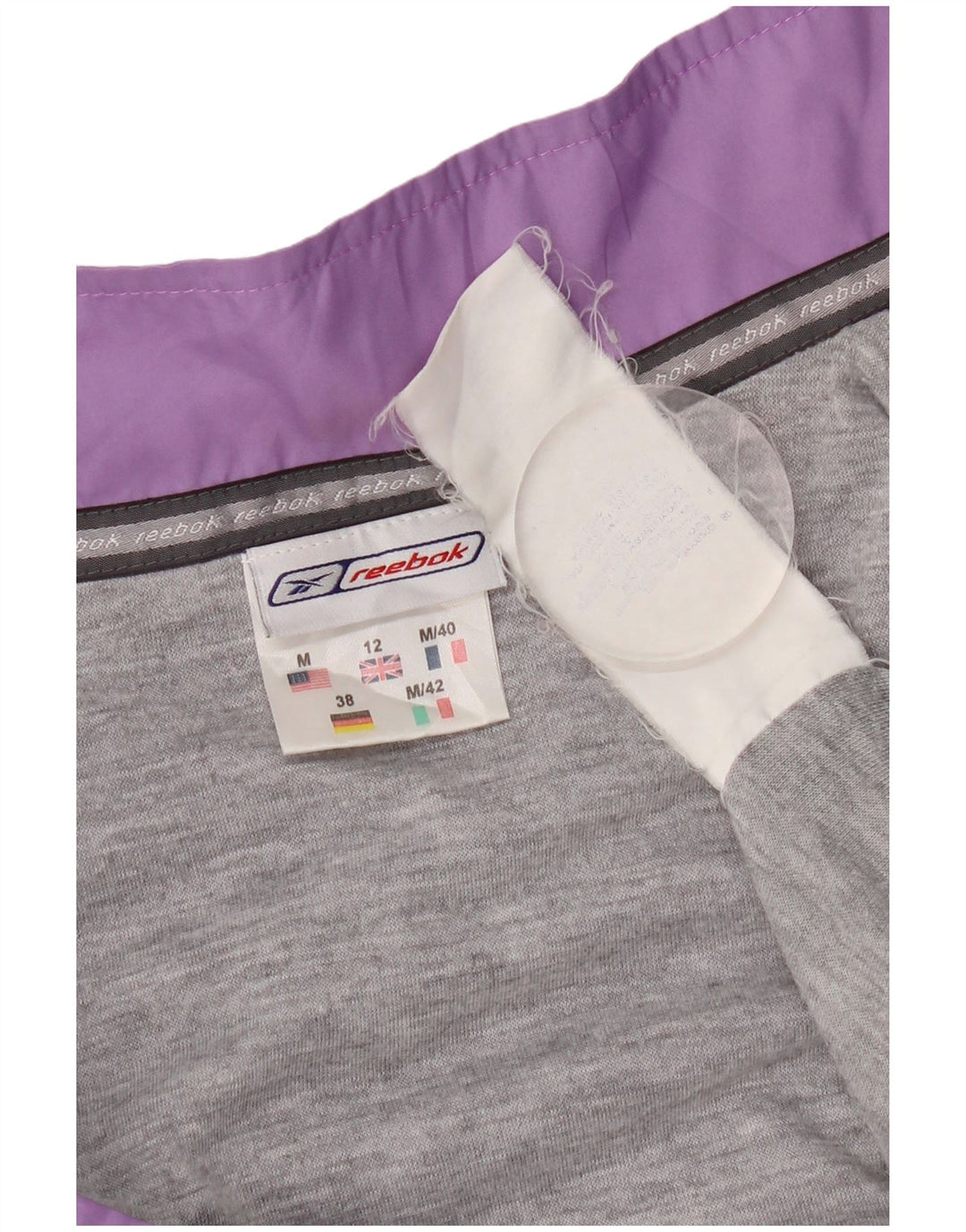 Reebok træningsdragt topjakke til kvinder UK 12 Medium Lilla Polyester