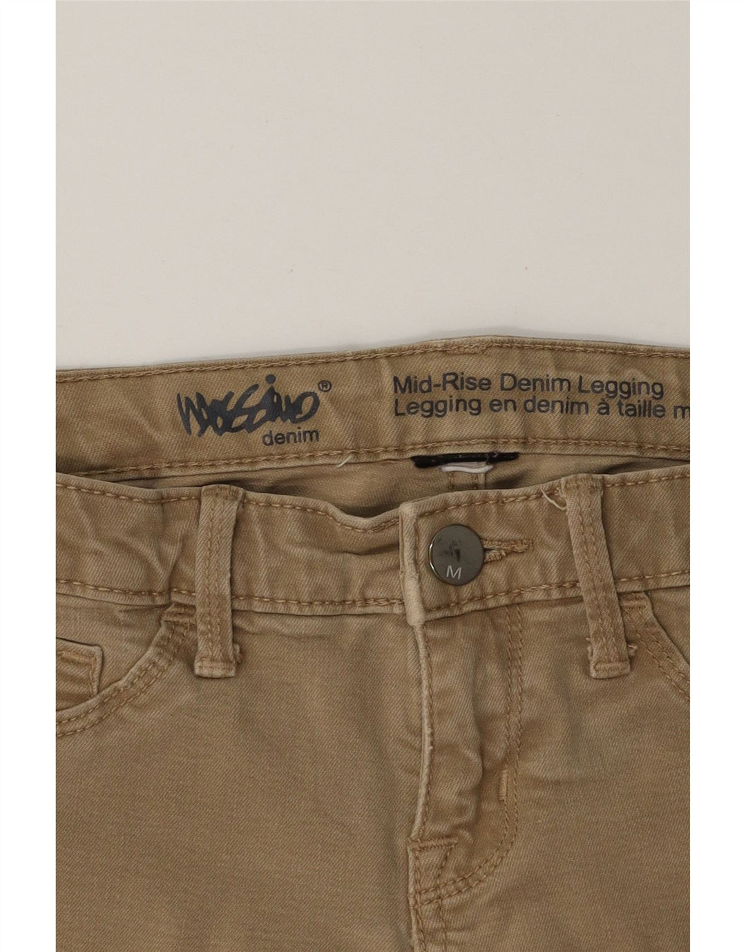 MOSSIMO Womens Mid Rise Jegging Casual Trousers W26 L28 Beige Vintage Mossimo and Second-Hand Mossimo from Messina Hembry 
