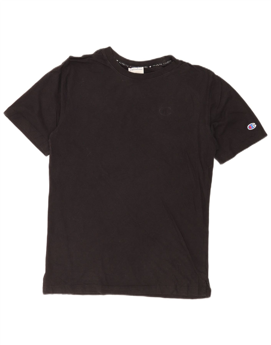 Champion herre T-shirt top lille sort bomuld