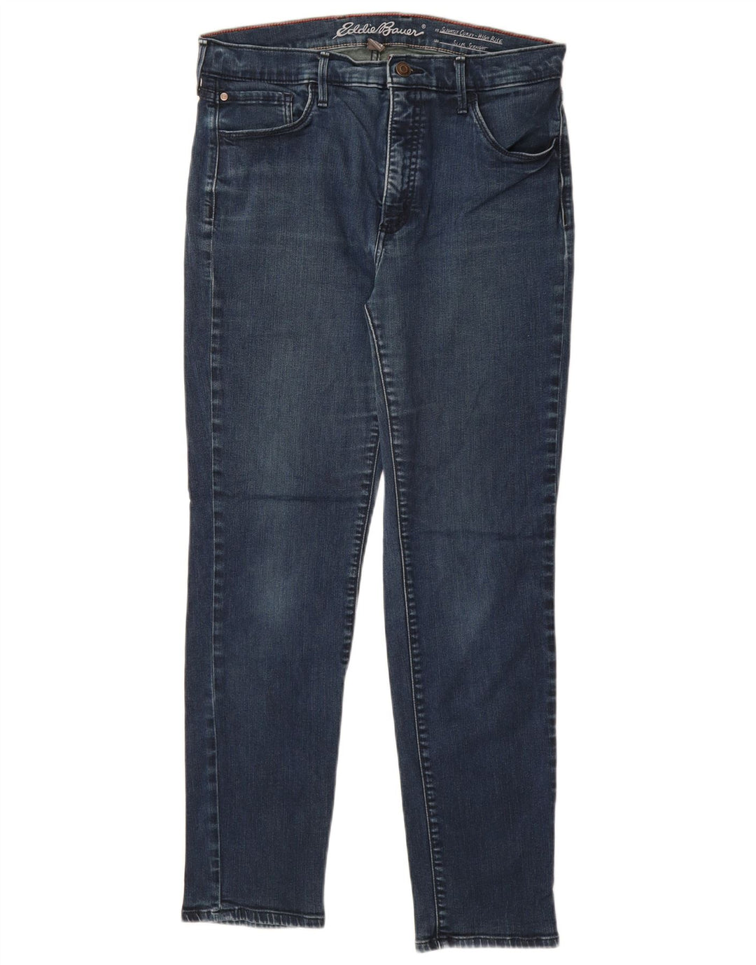 EDDIE BAUER Højtaljede lige jeans til kvinder US 14 XL W32 L29 Blå