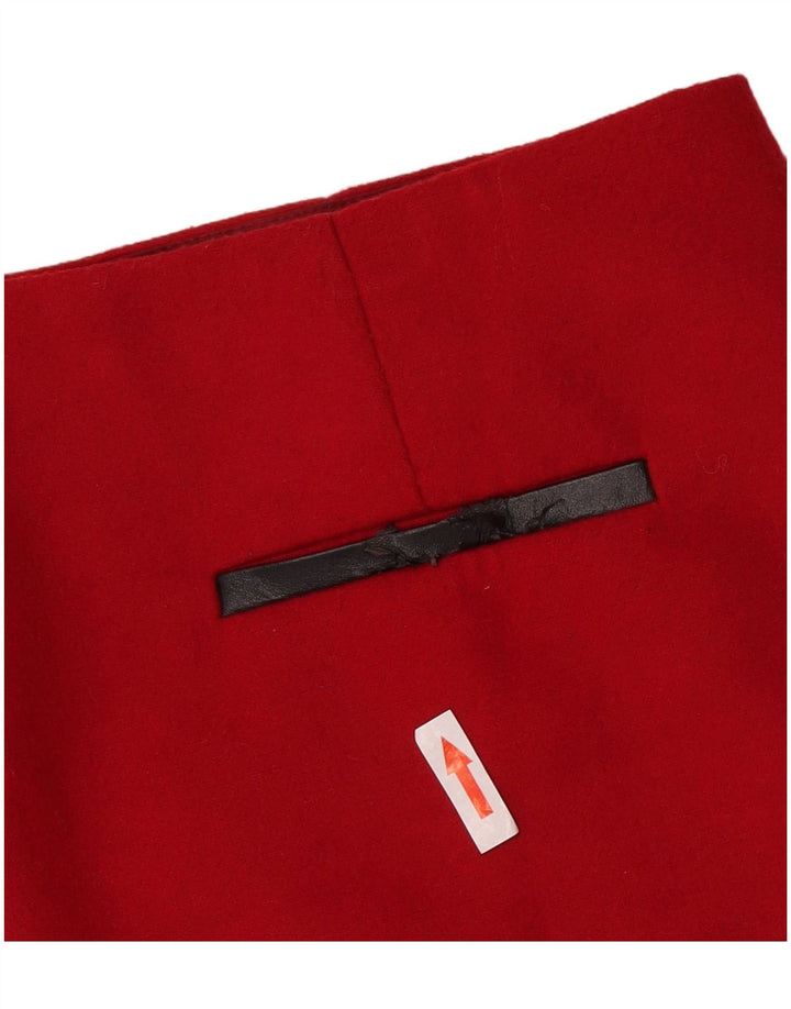 Marks & Spencer lige nederdel til kvinder UK 8 Small W28 Rød polyester