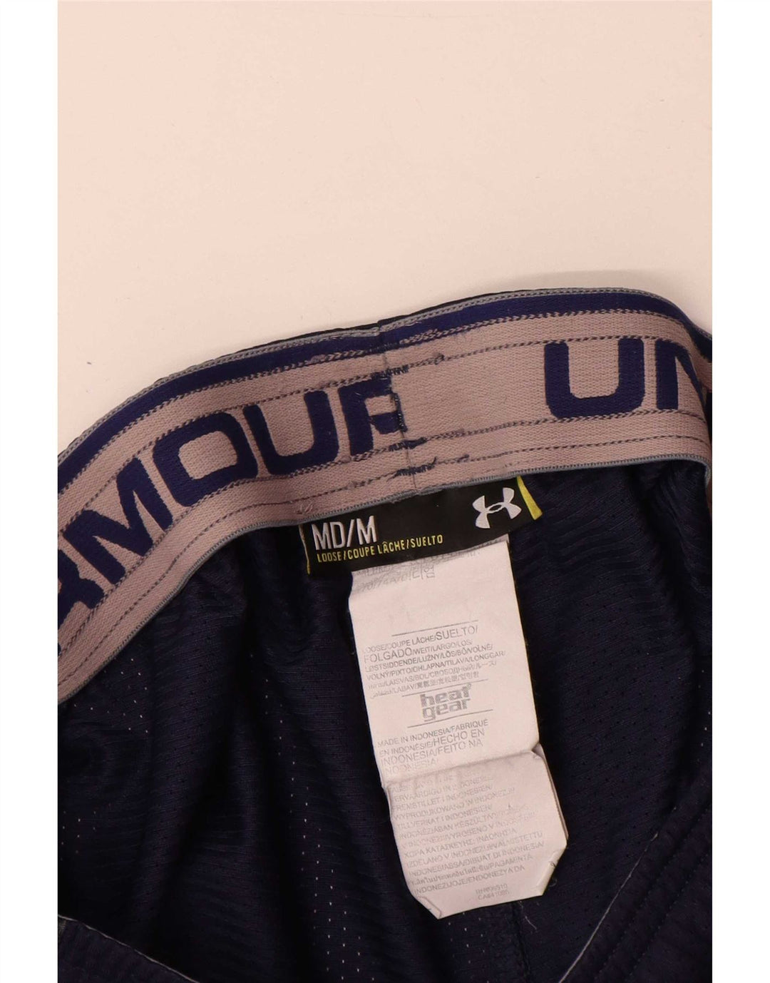 Under Armour Herre Heat Gear Sport Shorts Medium Navy Blue Polyester