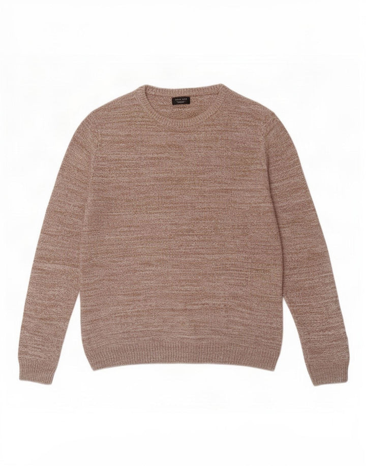 Zara Herre Jumper Sweater med rund hals Stor Beige