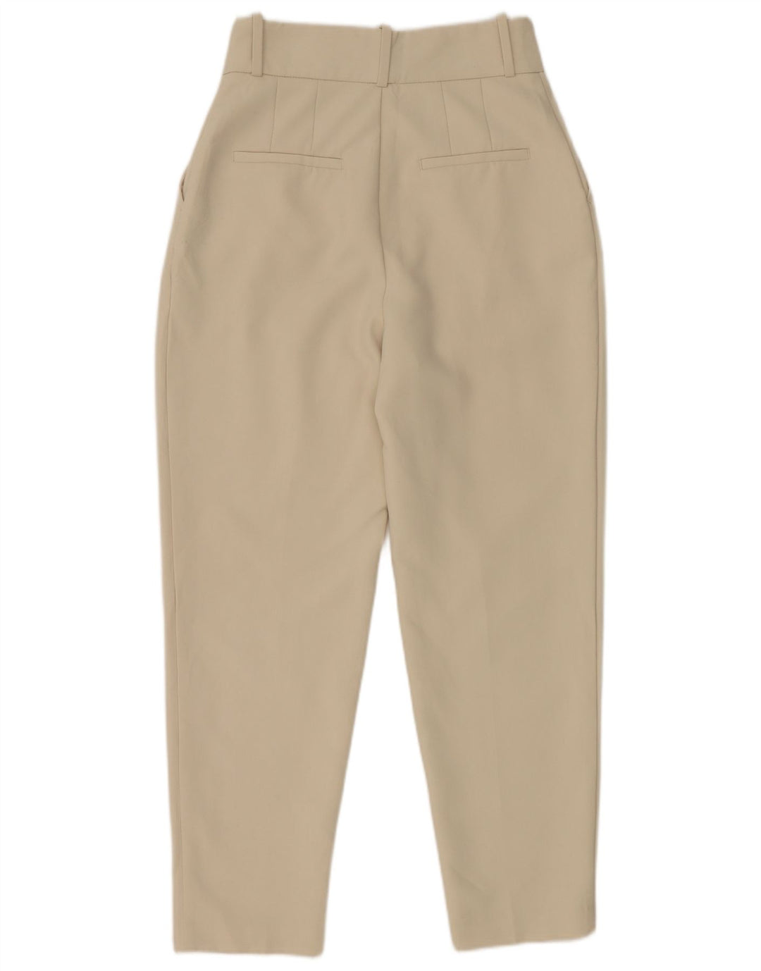 Zara koniske jakkesætsbukser til kvinder Small W26 L27 Off White polyester