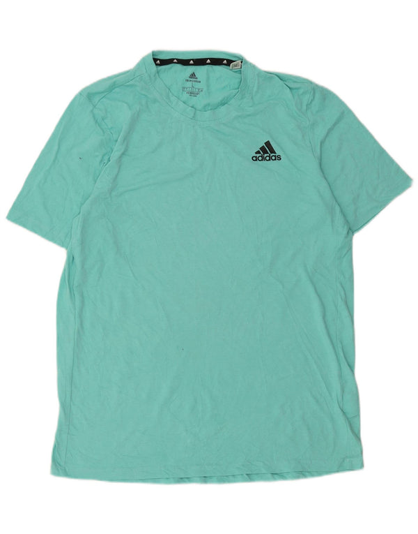 Adidas Herre Aeroready T-Shirt Top Stor Grøn Bomuld