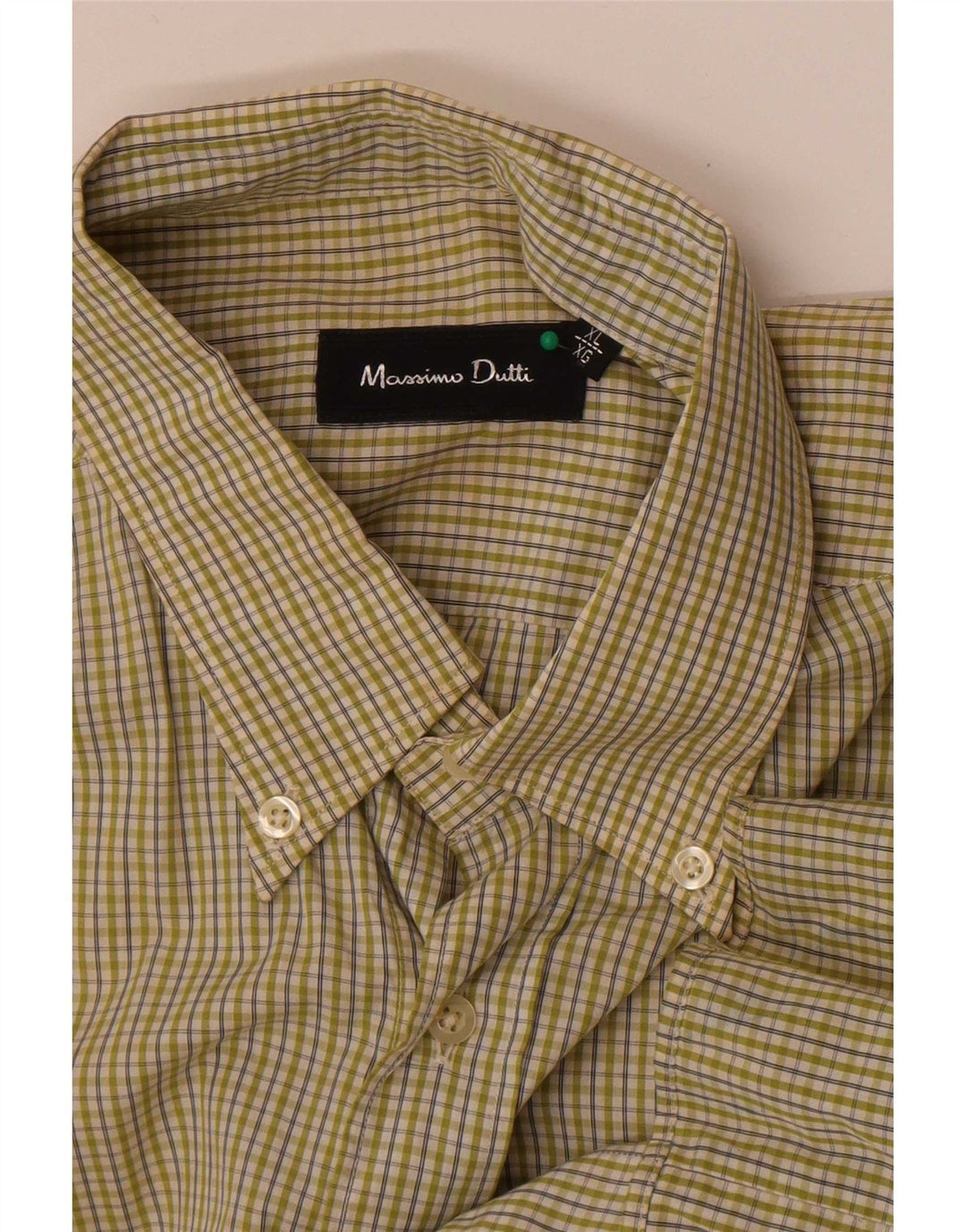 Massimo Dutti Herreskjorte XL Grøn Ternet