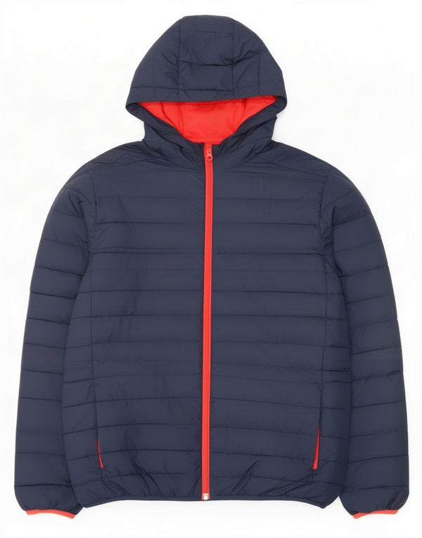 Quiksilver hættejakke til drenge 15-16 år XL marineblå polyester