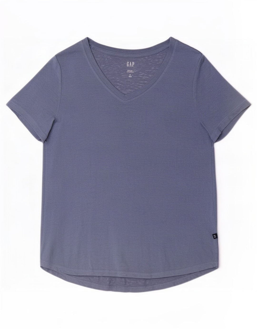 Gap Dame T-Shirt Top UK 14 Medium Blue Modal