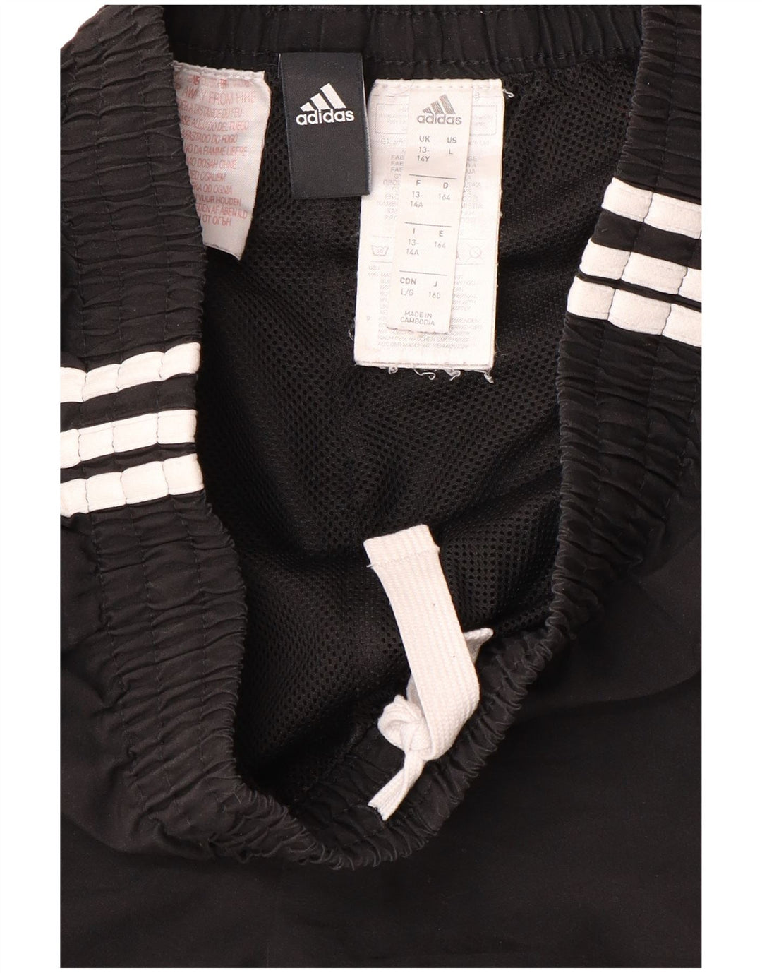 ADIDAS Drenge Sportshorts 13-14 år Sort Polyester