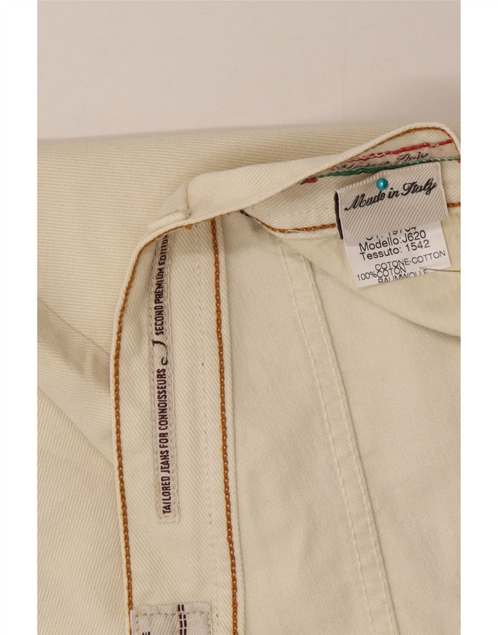 Jacob Cohen Herre Straight Jeans W35 L34 Beige Bomuld