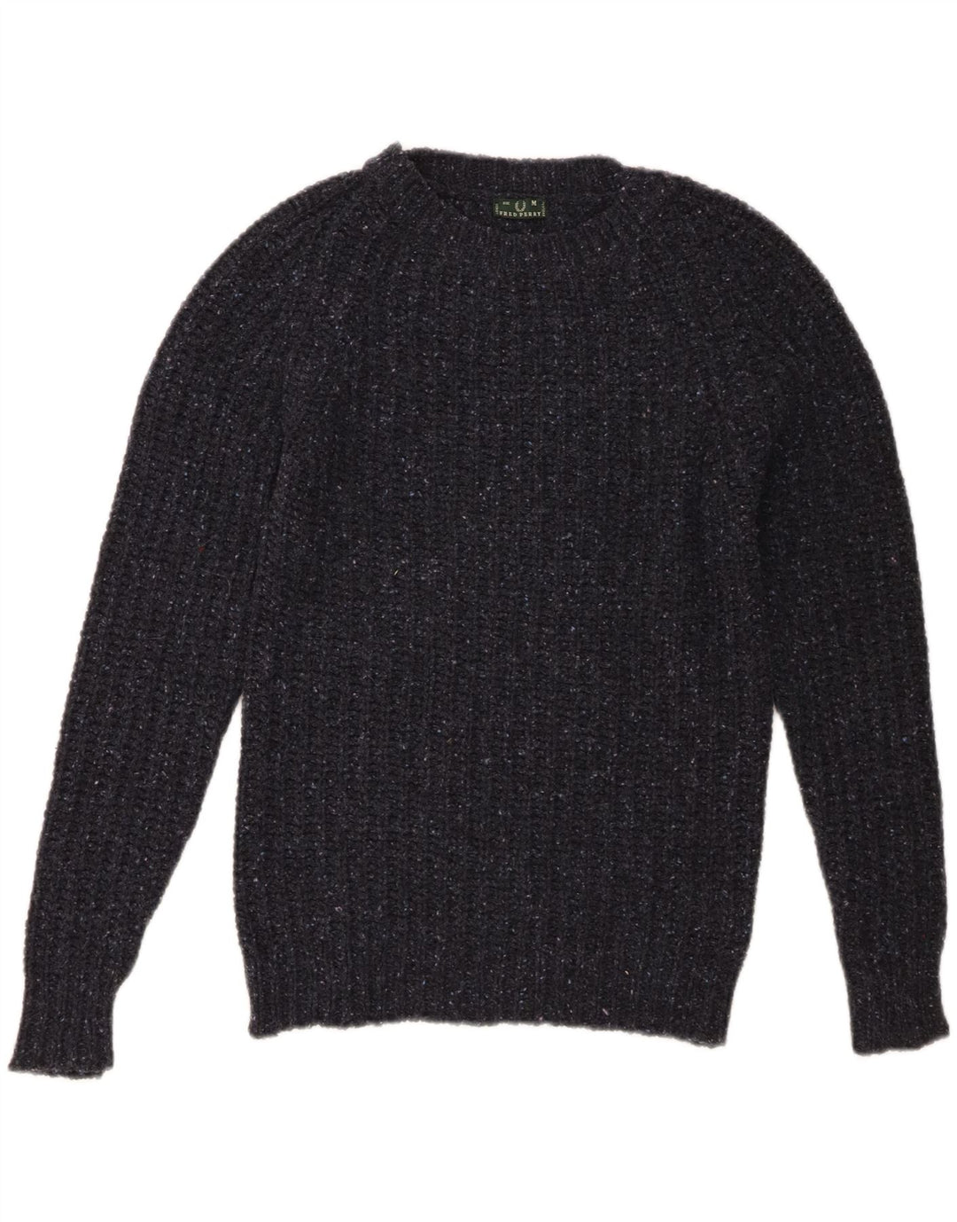 Fred Perry Dame sweater med rund hals DK 14 Mellem marineblå uld