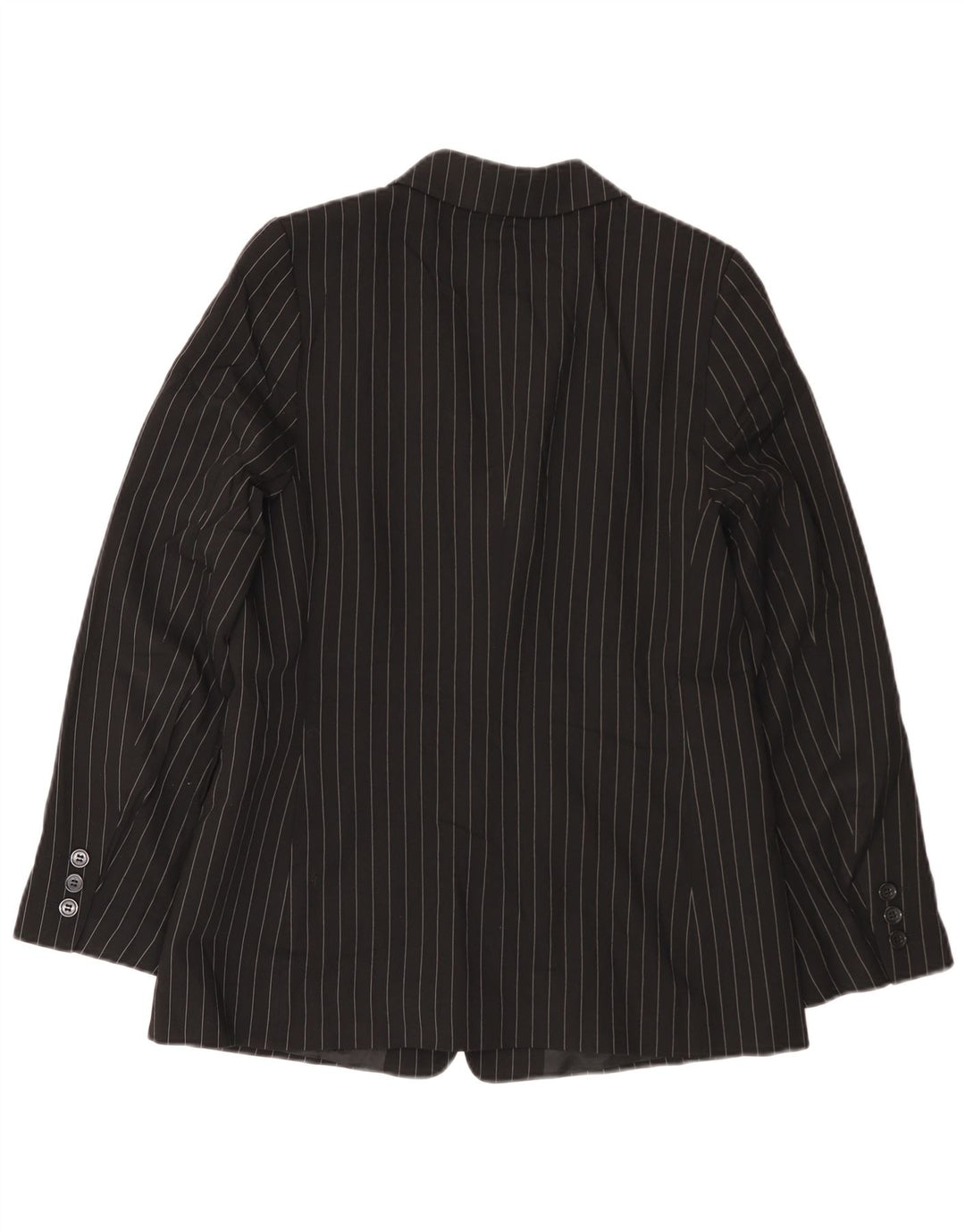 Marks & Spencer Dame Autograph Blazer Jacket UK 12 Medium Black Pinstripe