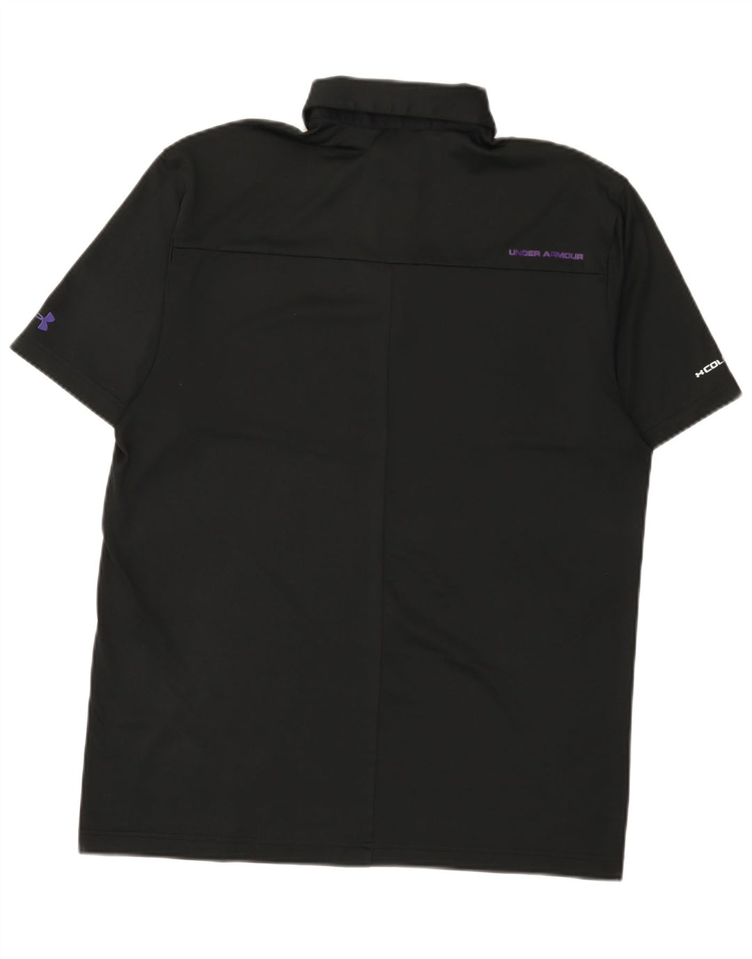 Under Armour Herre Heat Gear Polo Shirt Medium Sort Polyester