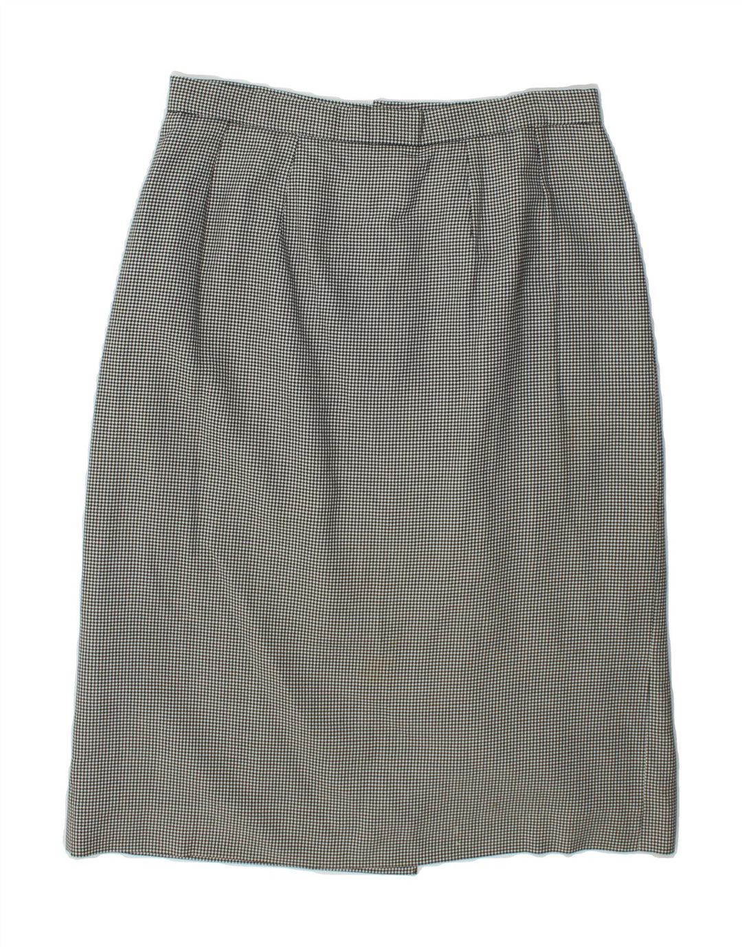 BRENDELLA Womens Straight Skirt W32 Large Grey Houndstooth Vintage Brendella and Second-Hand Brendella from Messina Hembry 