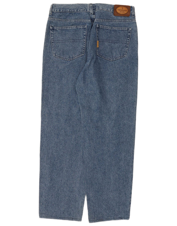 Trussardi Straight Jeans til mænd W34 L31 blå bomuld