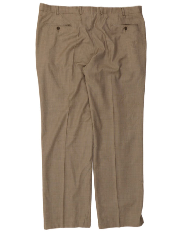 Marks & Spencer Herre Autograph Straight Suit Bukser W42 L33 Beige