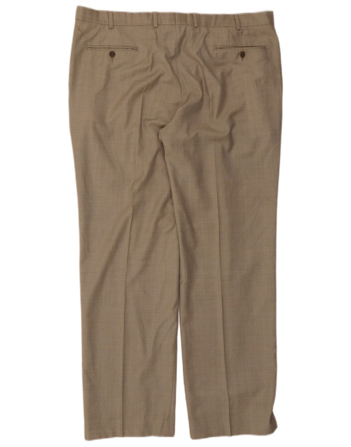 Marks & Spencer Herre Autograph Straight Suit Bukser W42 L33 Beige