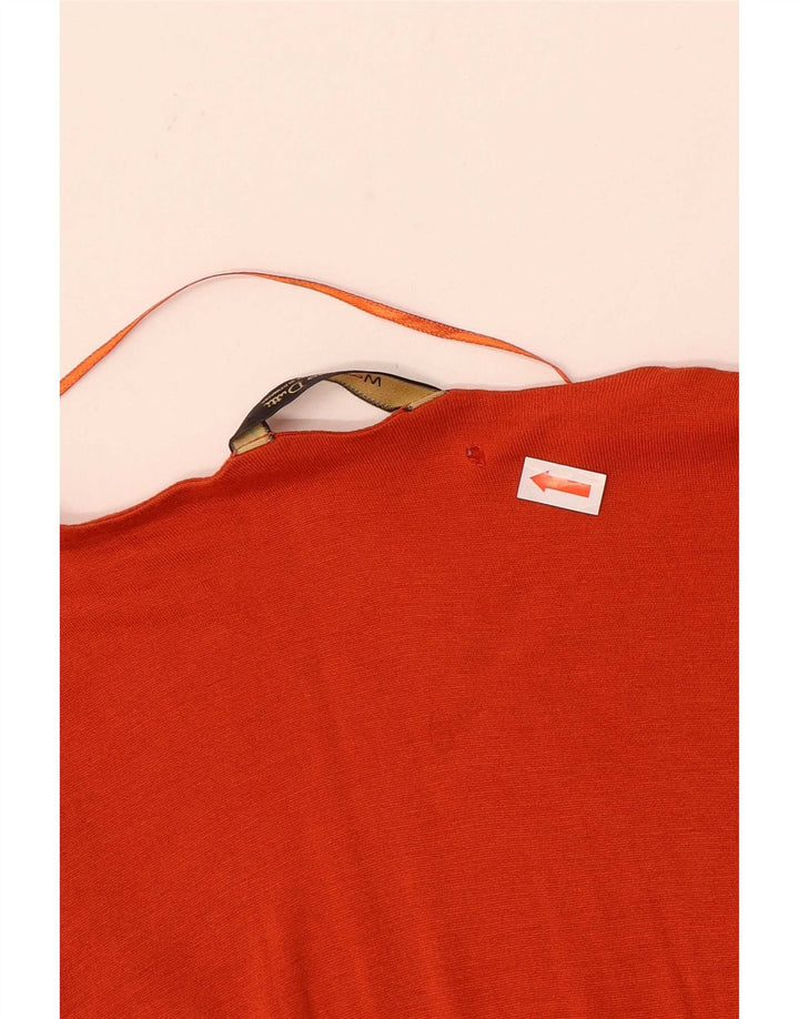 Massimo Dutti Dame Basic Dress UK 10 Small Orange