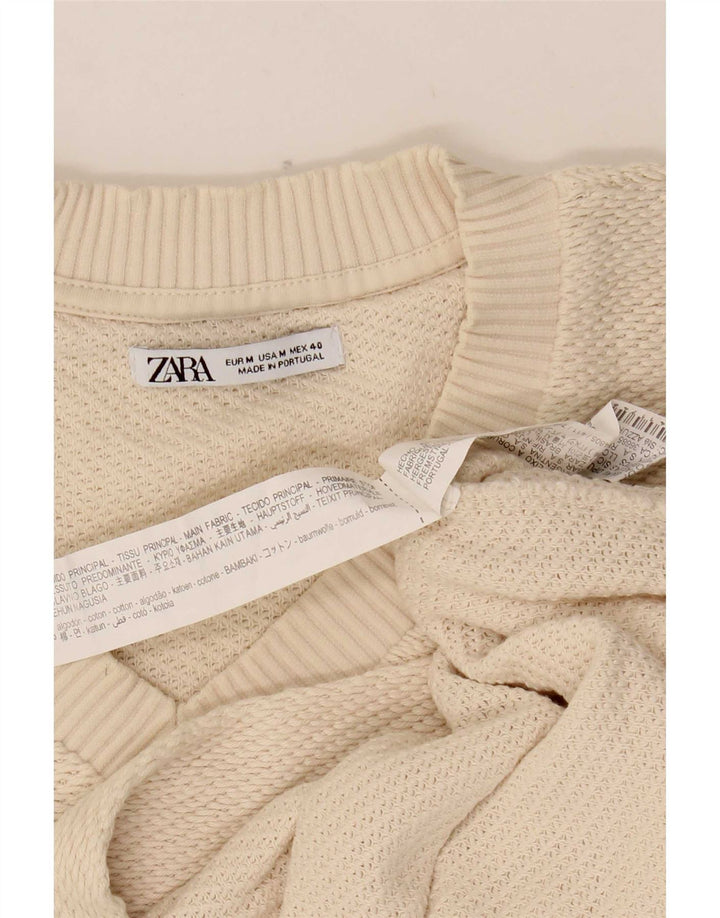 Zara Herrevest Tank Top Medium Off White Bomuld