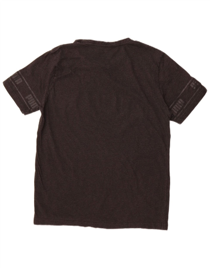 Puma Herre Grafisk T-Shirt Top Stor Grå Bomuld