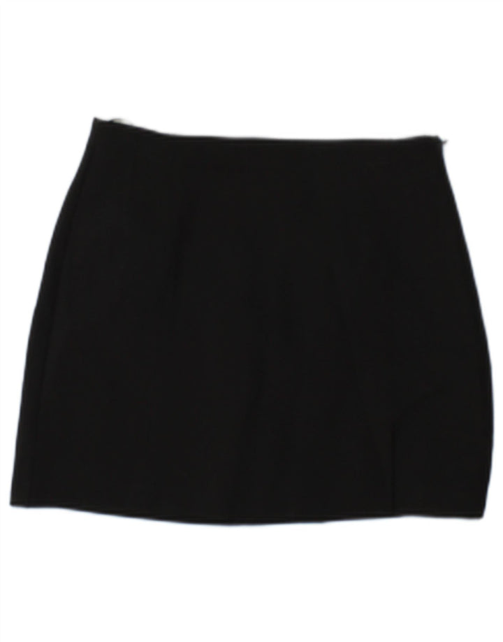 Zara Dame Mini Nederdel Small W26 Sort Polyester