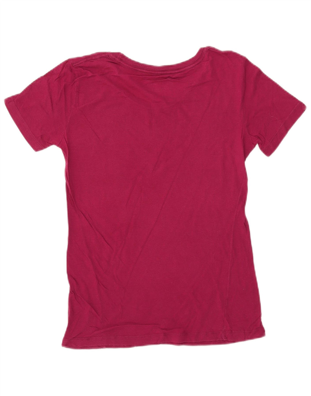 Diesel Dame Grafisk T-Shirt Top UK 14 Stor Pink Bomuld