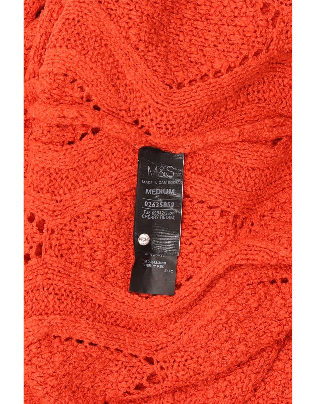 Marks & Spencer Dame sweater med rund hals DK 14 Medium Orange
