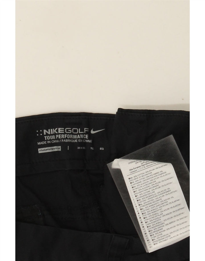 Nike lige fritidsbukser til kvinder W38 L32 Marineblå bomuld