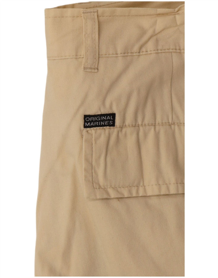 VINTAGE Cargo Shorts til kvinder W34 Large Beige Bomuld