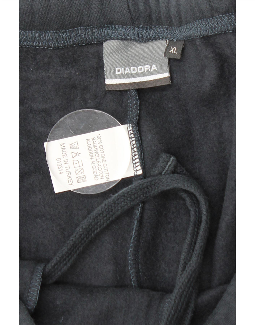 DIADORA Mens Tracksuit Trousers XL Navy Blue Cotton