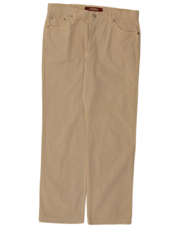 Carrera Straight Casual Bukser IT 52 XL W34 L30 Beige Bomuld