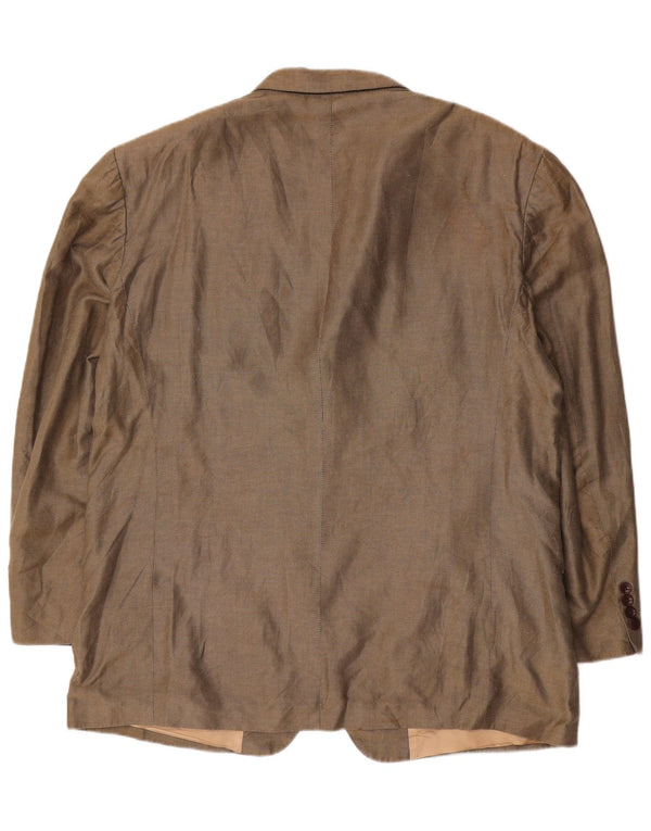 NAUTICA Herre 3-knaps blazerjakke UK 46 3XL Grå hør