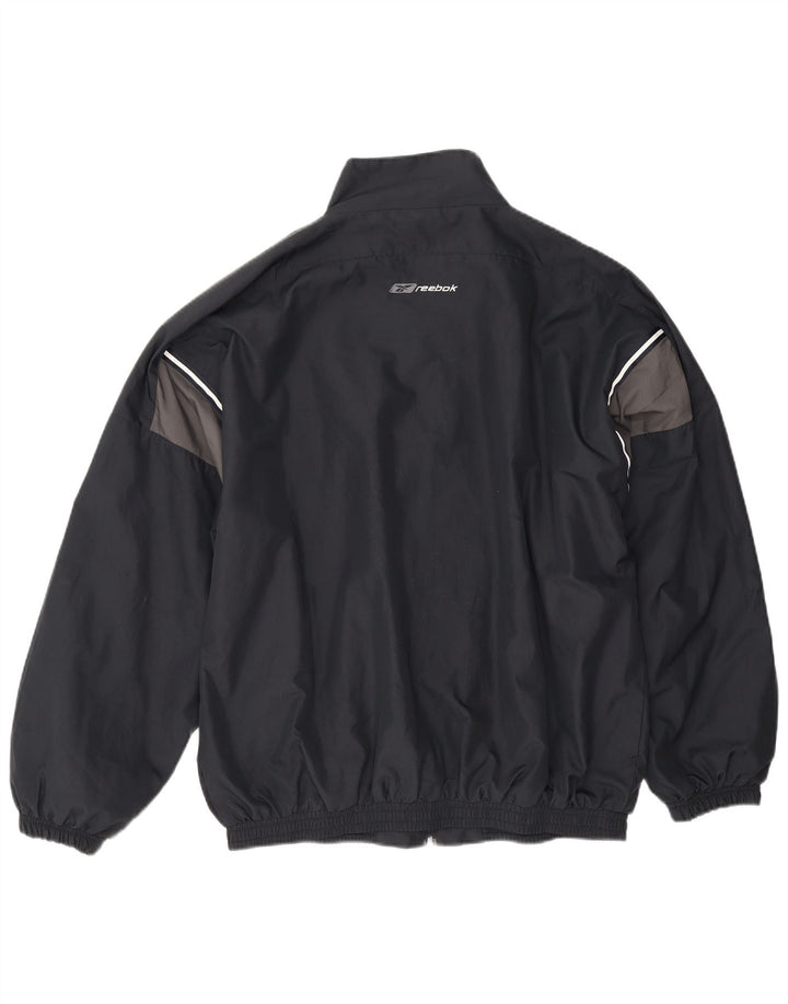 Reebok Herre Loose Fit træningsdragt Topjakke Medium Sort Colourblock