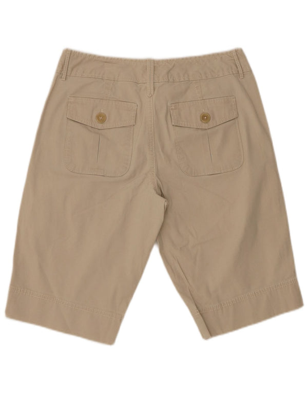 EDDIE BAUER Dame Vashon Fit Chino Shorts US 2 XS W28 Beige Bomuld