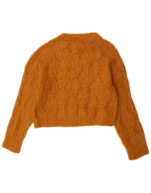 Zara Dame Boat Neck Jumper Sweater UK 10 Small Beige