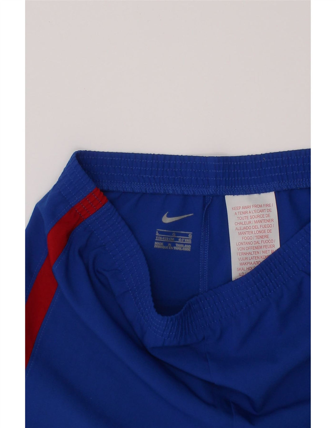 NIKE Boys Barcolana Sportshorts 6-7 år Large Blue Colourblock