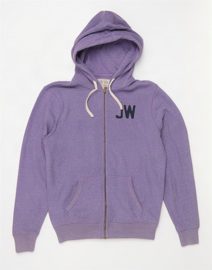 Jack Wills Herre grafisk hættetrøje med lynlås Medium Lilla Flecked Polyester
