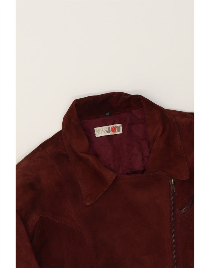 MISS JOY Womens Leather Jacket EU 40 Medium Brown Leather Vintage Miss Joy and Second-Hand Miss Joy from Messina Hembry 